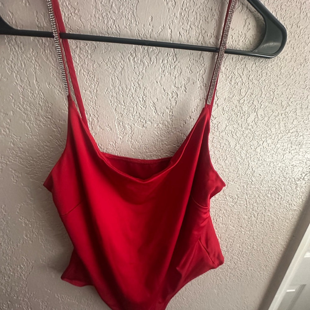 Elegant Red Women's Top